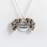 "You Are My Sunshine" Sunflower Necklace