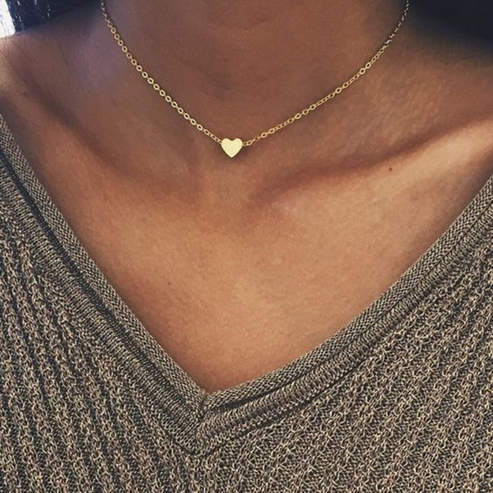 Simple Heart Chain Necklace